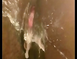 BBW Push out after creampie messy load