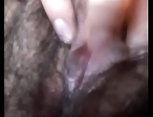 Latina masturbate hairy pussy