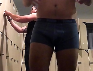 Amateur only of two minds at the gym locker room (after shower)