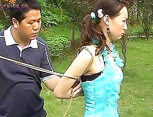 Chinese Girls In Alfresco Bondage