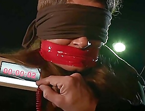 German Main Tape Gagged And Blindfolded