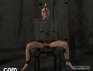 Magnificent beauty receives facial torment during bdsm play