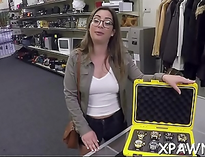 Monitor how sex in shop is happening in the past the camera