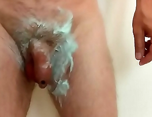 Shaving my dick, balls with the addition of ass